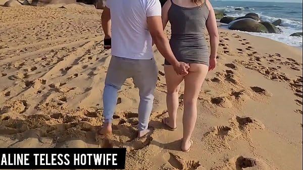 Sacanagem casal bombando na praia caiu net