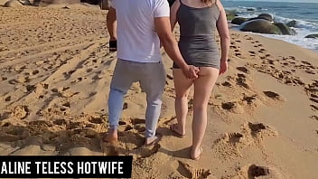 Sacanagem casal bombando na praia caiu net